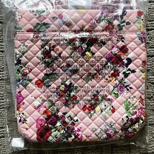 Vera Bradley Triple Zip Hipster Crosbody in Hope Blooms Pink - NEW with tags